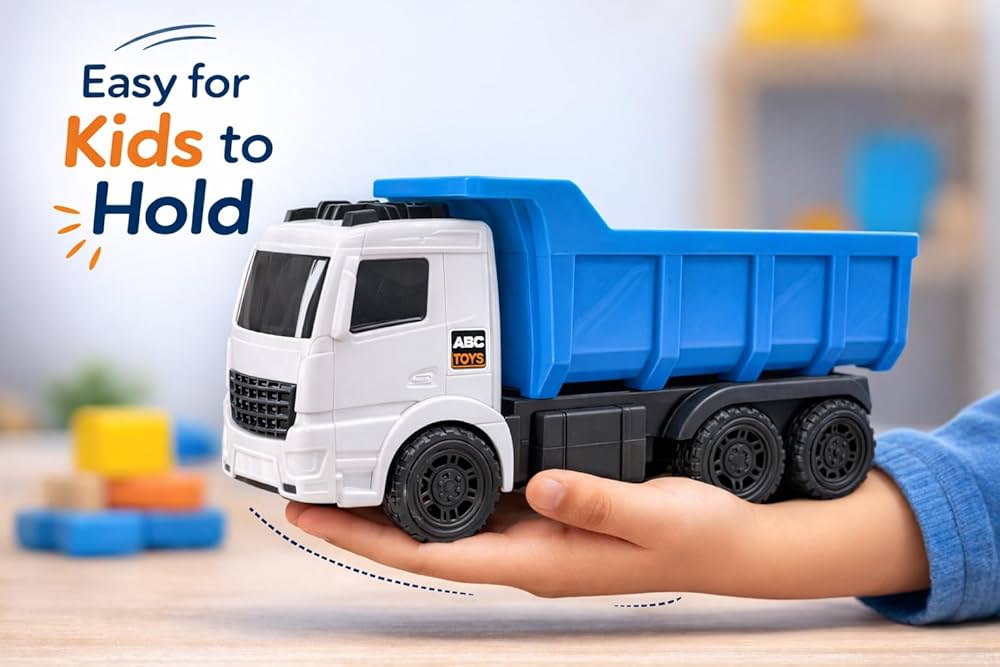 Unbreakable Kids Construction Dump Turbo Truck Toy 23 cm Big Size- Any 1 Random color