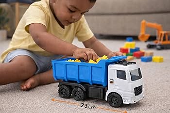 Unbreakable Kids Construction Dump Turbo Truck Toy 23 cm Big Size- Any 1 Random color