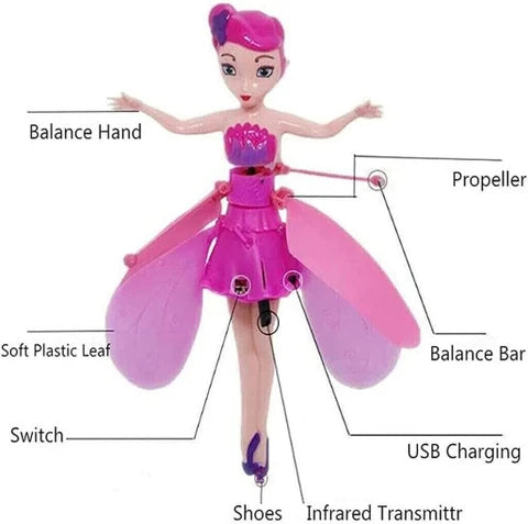 Kids Flying Princess Doll - Flying Toy Any 1