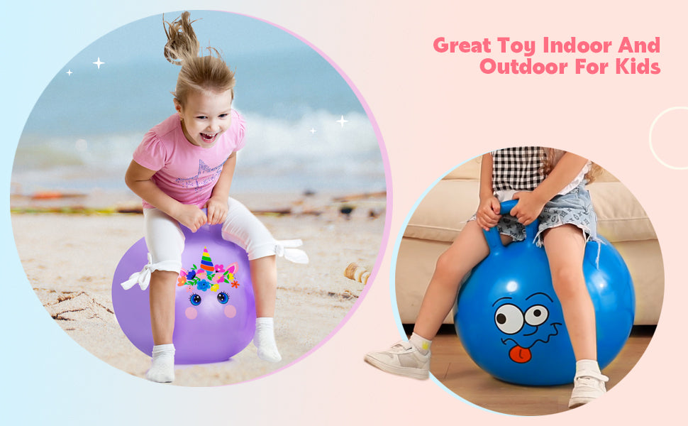 Kids Hopper Ball with Handle BIG - Hop Ball- Random Color