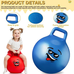 Kids Hopper Ball with Handle BIG - Hop Ball- Random Color