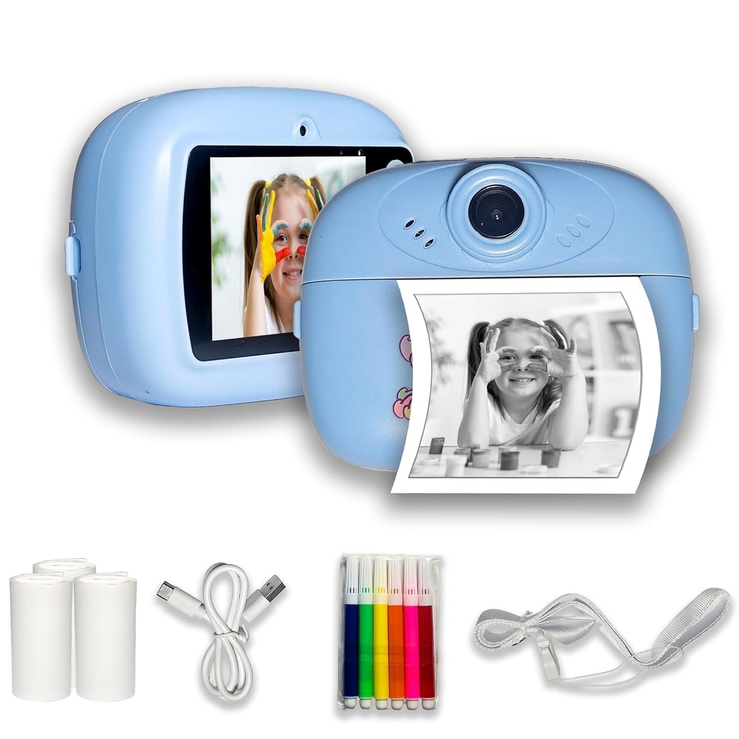 Kids Instant Print Camera with Built-in Printer USB Charging - Any 1