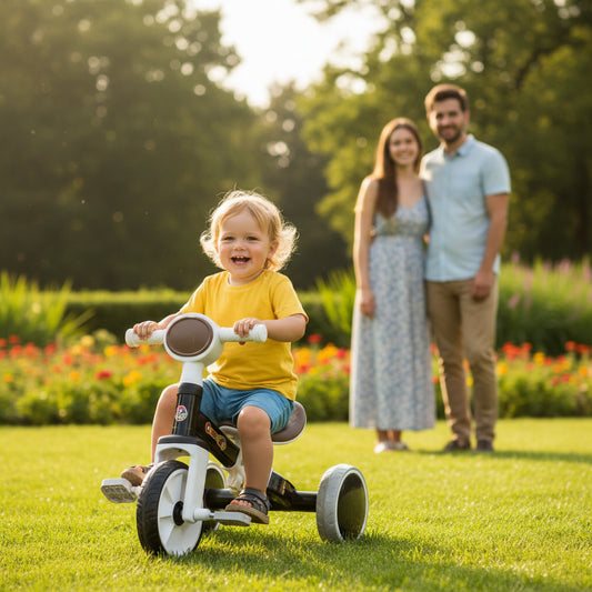 Turbo Trek 3 IN 1 Kids Pedal Tricycle With LED Light & Music