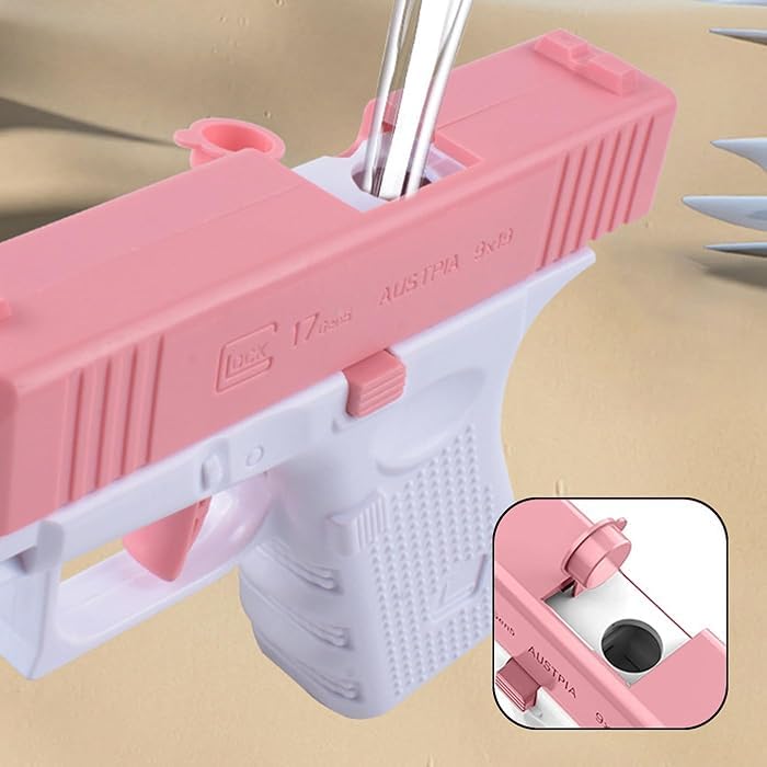 Buy Launcher Gun and Get 1 Pistol Water Gun Free | Water Prank Funny Game for Kids| Squirt Water Gun Toys | Non Electric Manual Water Gun