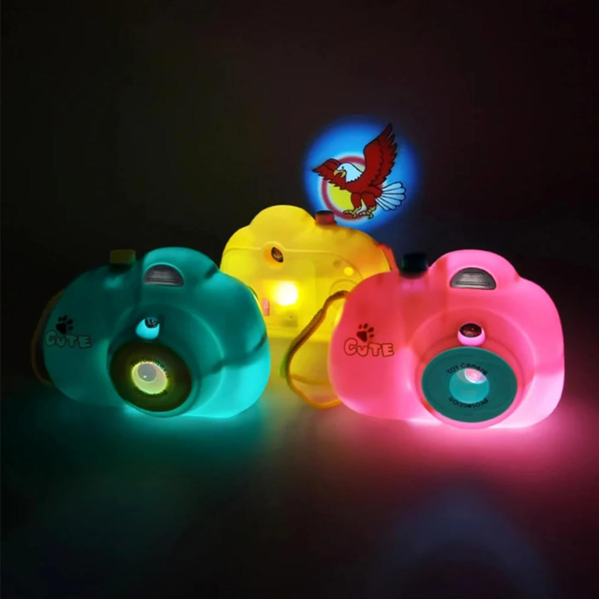 Cute Kids Projection Camera Toy for Kids- Big 1 Random