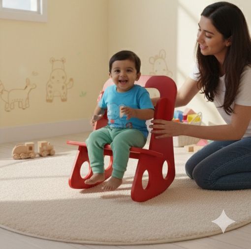 Kids Rocking Chair - 1 to 10 Years Children's Furniture Rocker (Assembling Type)