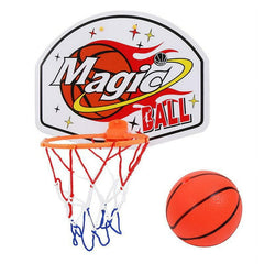 Kids Wall Mountable Basketball Set With One Ball Cartoon Design - small