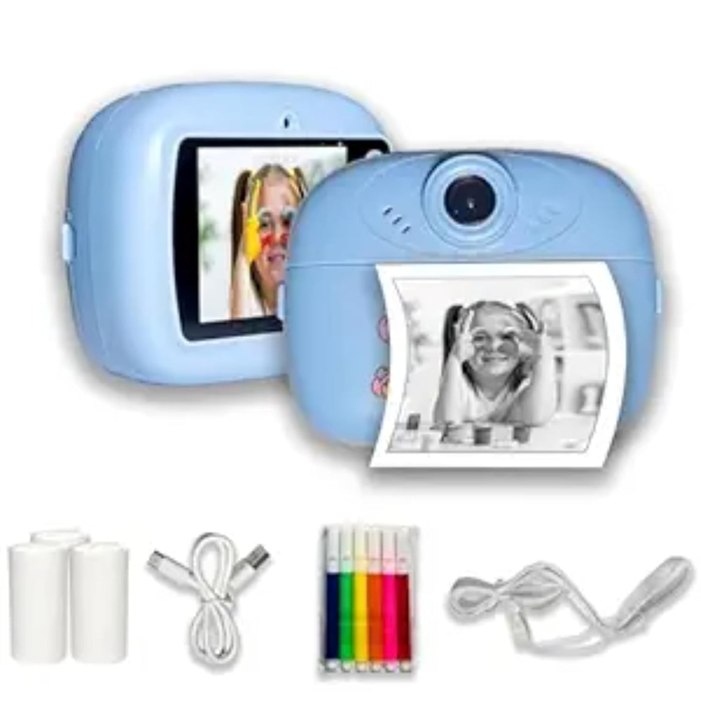 Kids Instant Print Camera with Built-in Printer USB Charging - Any 1