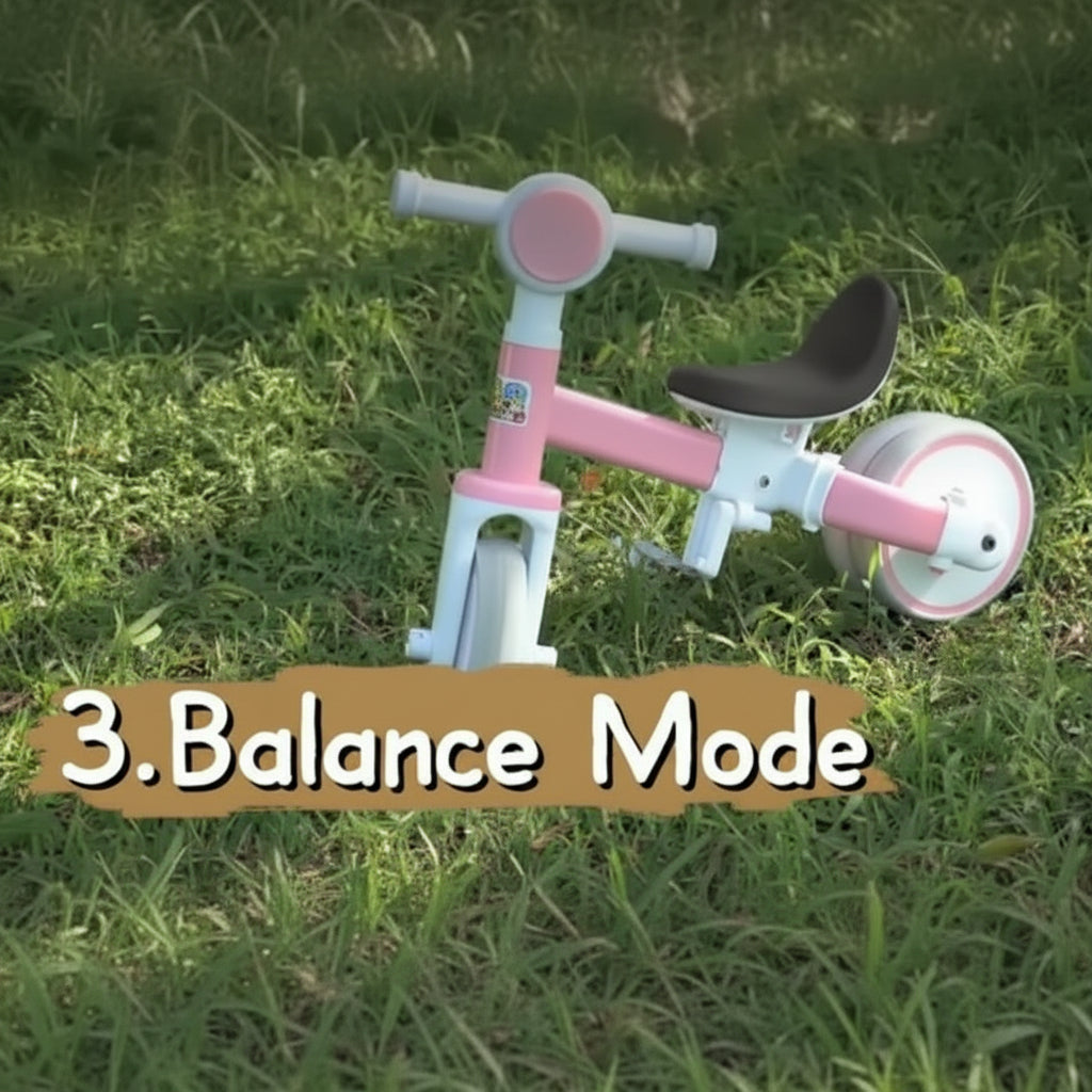 Turbo Trek 3 IN 1 Kids Pedal Tricycle With LED Light & Music