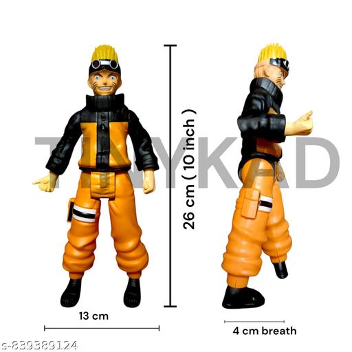 Kids toys Anime Heroes Con Exclusive Naruto Uzamaki (Nine Tails Version) Figure, Multicolor
