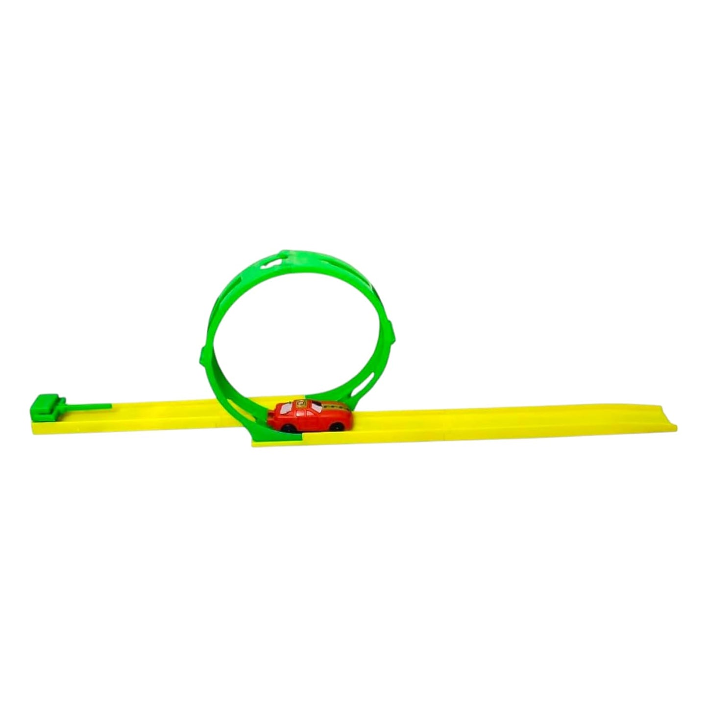 King 10 Race Car Track Set with 360-Degree Rotation Loop 2 Cars