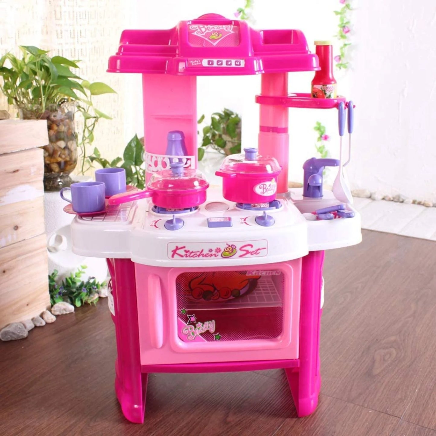 Kitchen Play Set for Children | Interactive Lights & Sounds | Big Size 24 Inch