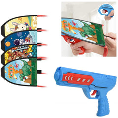 Gliding Kite Launcher Gun Toys, Kites for Children Kids with Catapult Gun, Funny Beach Kite Toy-Any 1