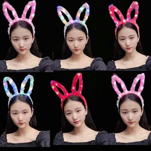 LED Rabbit Ears Headbands Light Up Bunny Headband/Flashing Hair Bands - Any 1