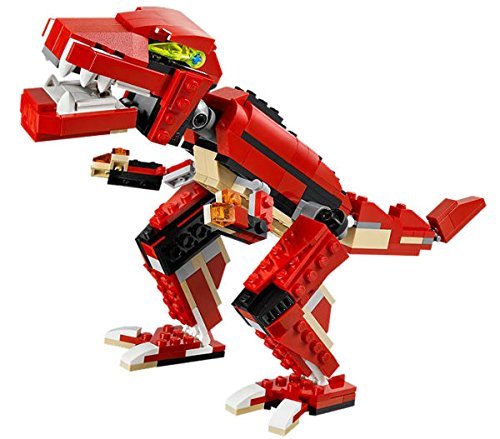 LEGO Architect 3116 3 Model Dinosaur, Aircraft and car Creator Building Blocks for Kids, Interconnecting Construction Set Toy