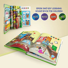 Learn & Play Interactive Musical English Educational Learning Book for 2 Year+ (Multicolor)