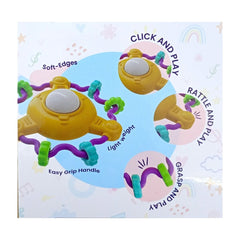 Learning Steps Light Sound UFO, 4 Musical Melodies | Amazing Light And Sound Toy with Easy Grip Handle for Fine And Gross Motor Skills for Kids 6+ Months