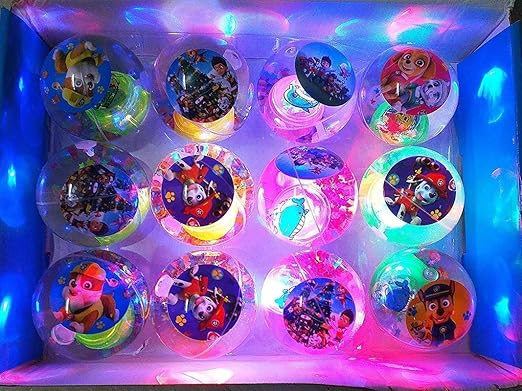 Small- Led Flashing Luminous Ball for Kids 55mm Rubber Bouncing Ball Anti-Stress - Light ball