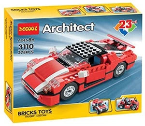Lego 23 in 1 Super Speedster Architect Block Game, Can Make 23 Different Model from Single Block Set, 278+ Pieces