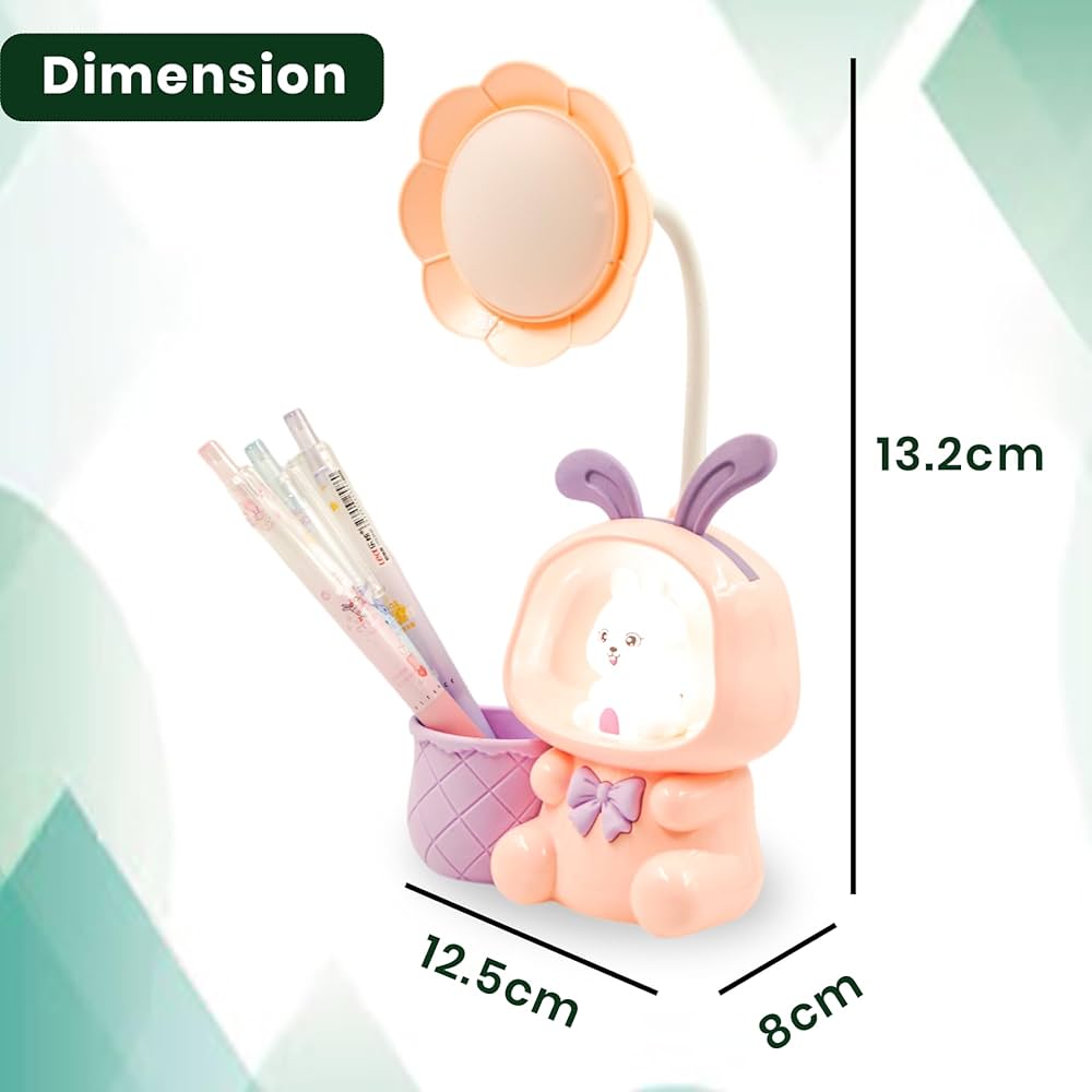 Little Bunny LED Table Lamp With PenStand And Sharpner