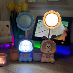 Little Bunny LED Table Lamp With PenStand And Sharpner