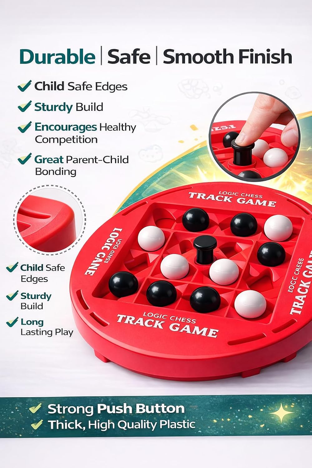Logic Chess Track Game, 2-Player Strategy Board Game