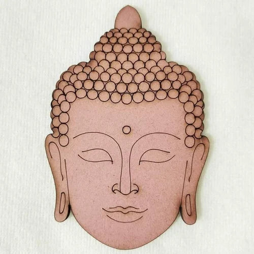 MDF Stencil Buddha Engraving - 4 inch