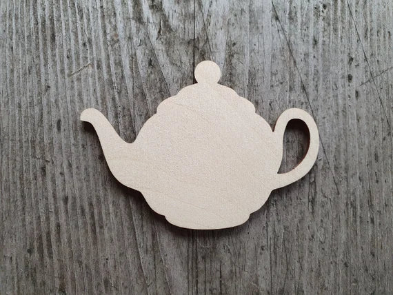 MDF Stencil Tea pot cutout - 4 inch