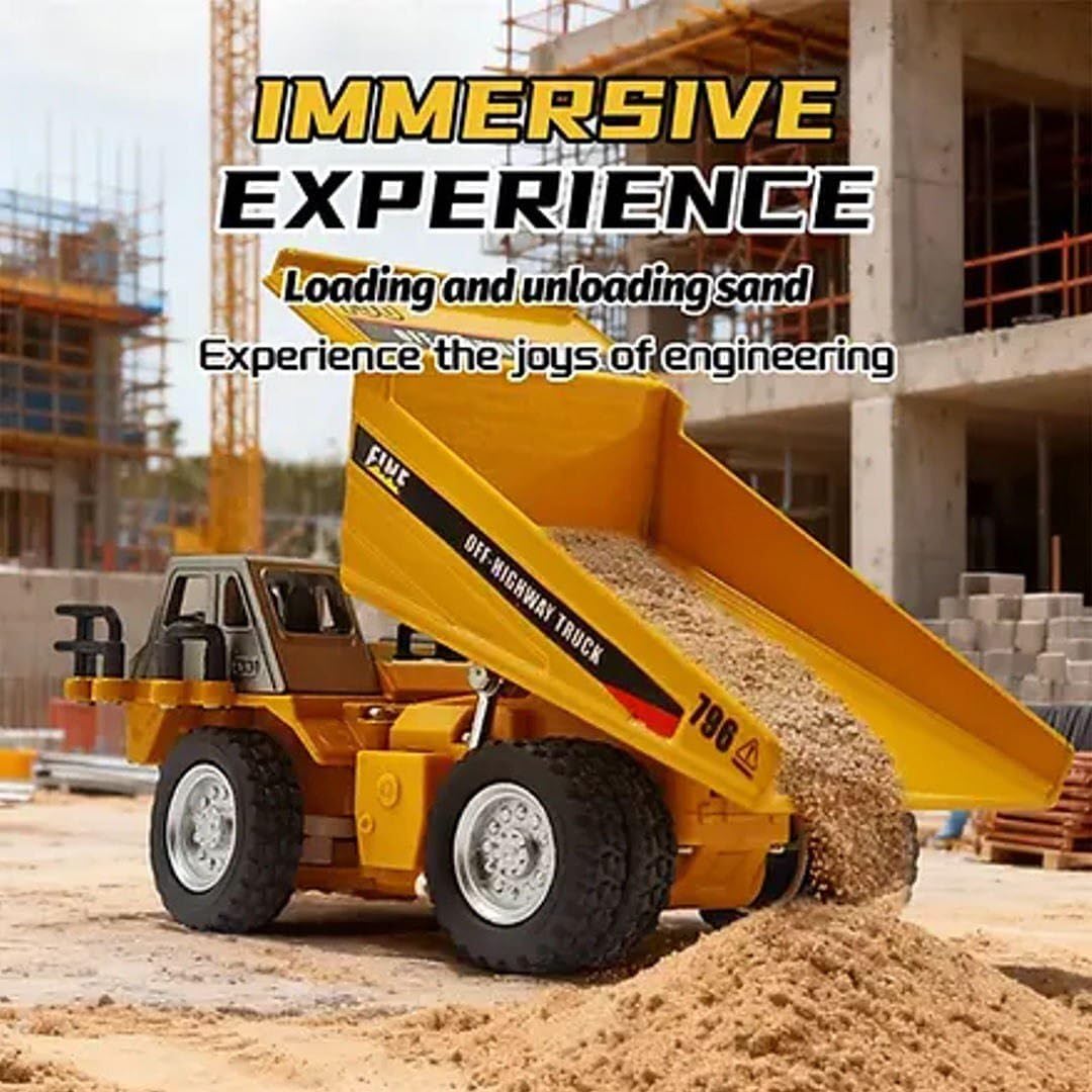 MINI RC DUMPER TRUCK TOY with Tin Box-Any 1 color JCB