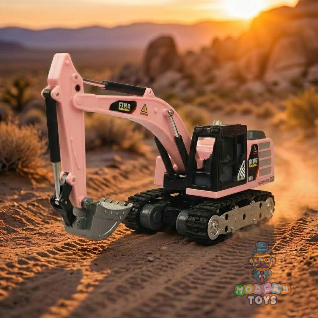 MINI RC EXCAVATOR TOY with Tin Box-Any 1 color JCB