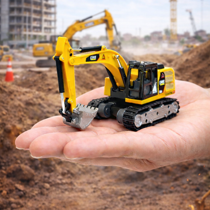 MINI RC EXCAVATOR TOY with Tin Box-Any 1 color JCB