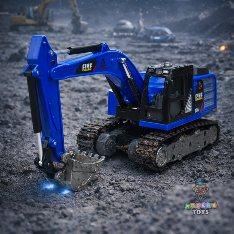 MINI RC EXCAVATOR TOY with Tin Box-Any 1 color JCB