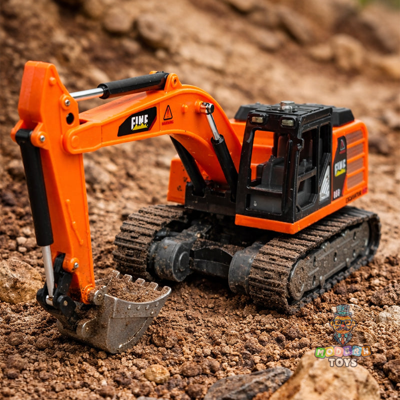 MINI RC EXCAVATOR TOY with Tin Box-Any 1 color JCB