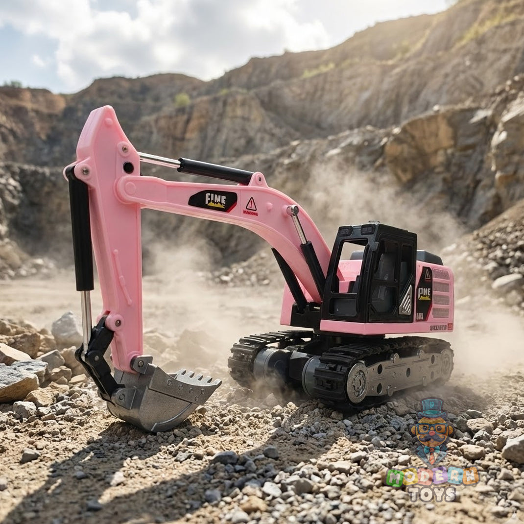 MINI RC EXCAVATOR TOY with Tin Box-Any 1 color JCB