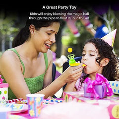 Magic Blow Pipe Set of 2 Floating Ball Creative Magic Blowing Ball Toy