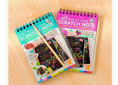 Magic Paper scratch Notebook drawing book - Mini 1 piece