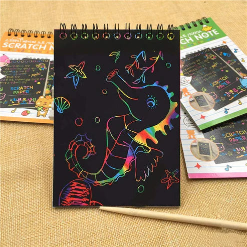 Magic Scratch Notebook/Diary small- 10 Sheets