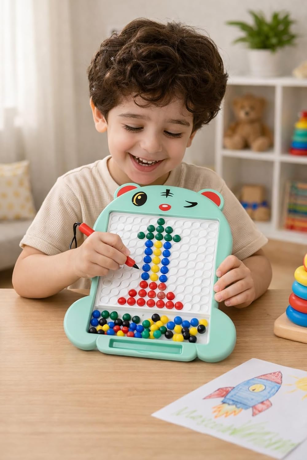 Magic Magpad Dots - Magnetic Pattern Learning Board for Kids-Any 1