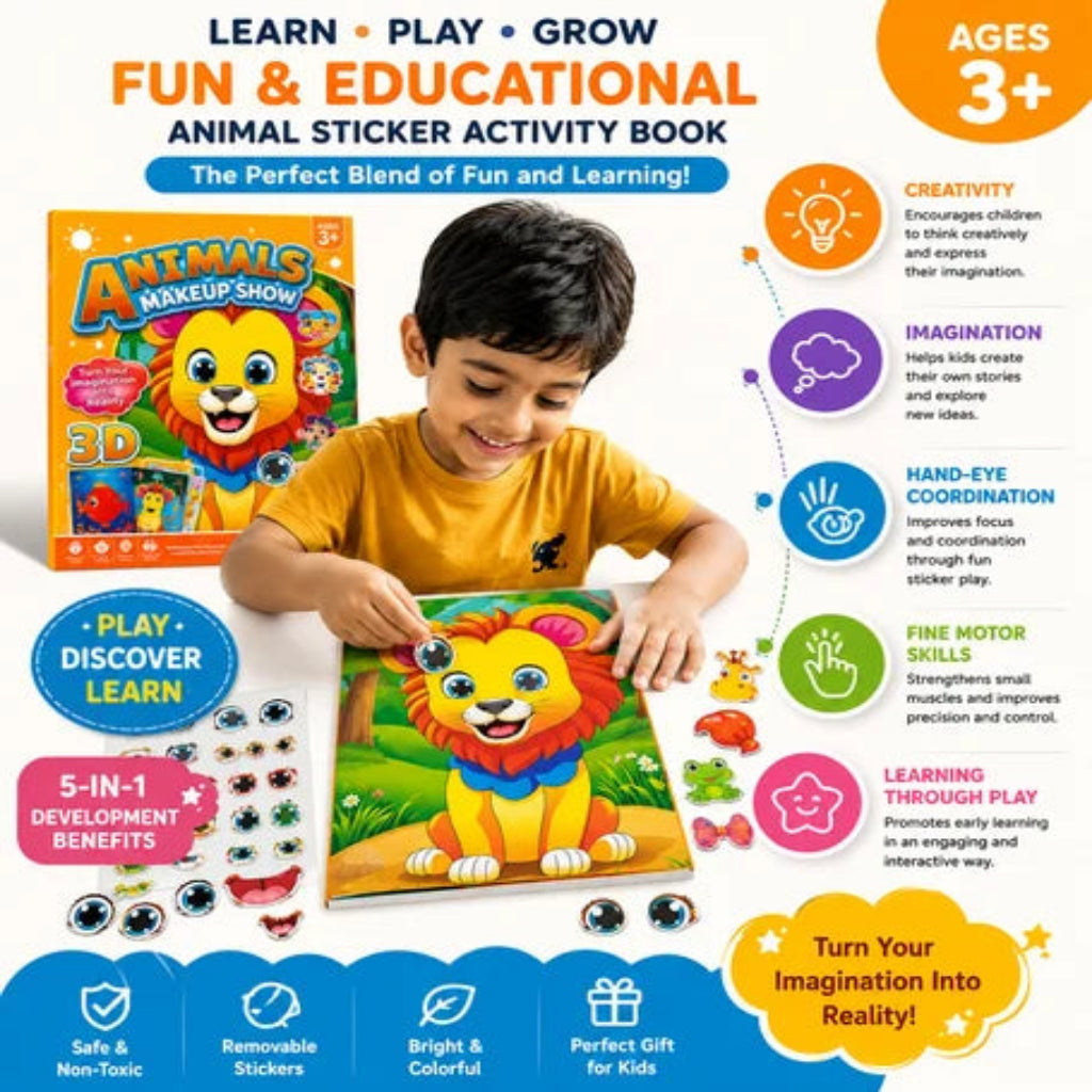 Magical Face Changing Sticker Book - Any 1 Random