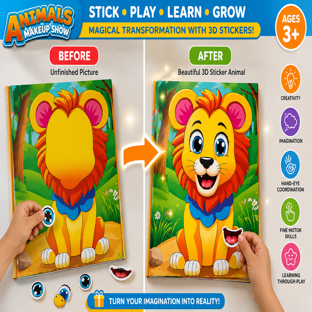 Magical Face Changing Sticker Book - Any 1 Random