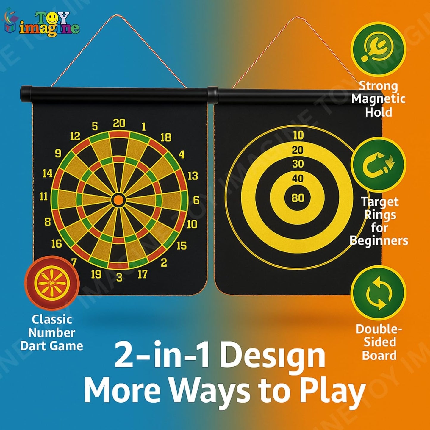 Magnetic Dart Board big with 4 darts