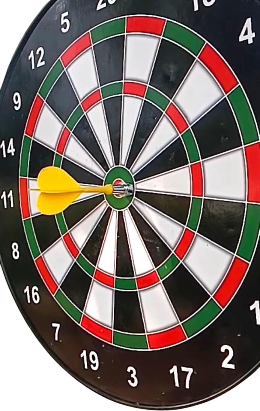 Magnetic Dart Game for Kids, Double-Sided Target Board with Darts