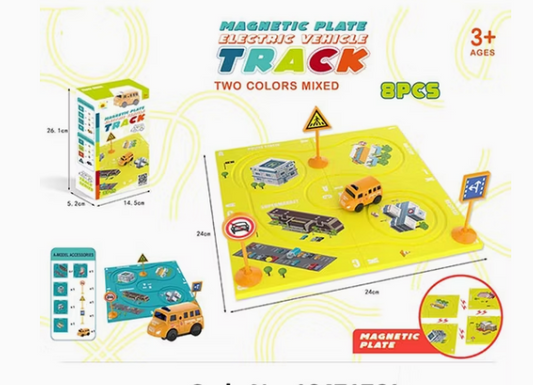 Magnetic Plate Electric vehicle track 8 pcs