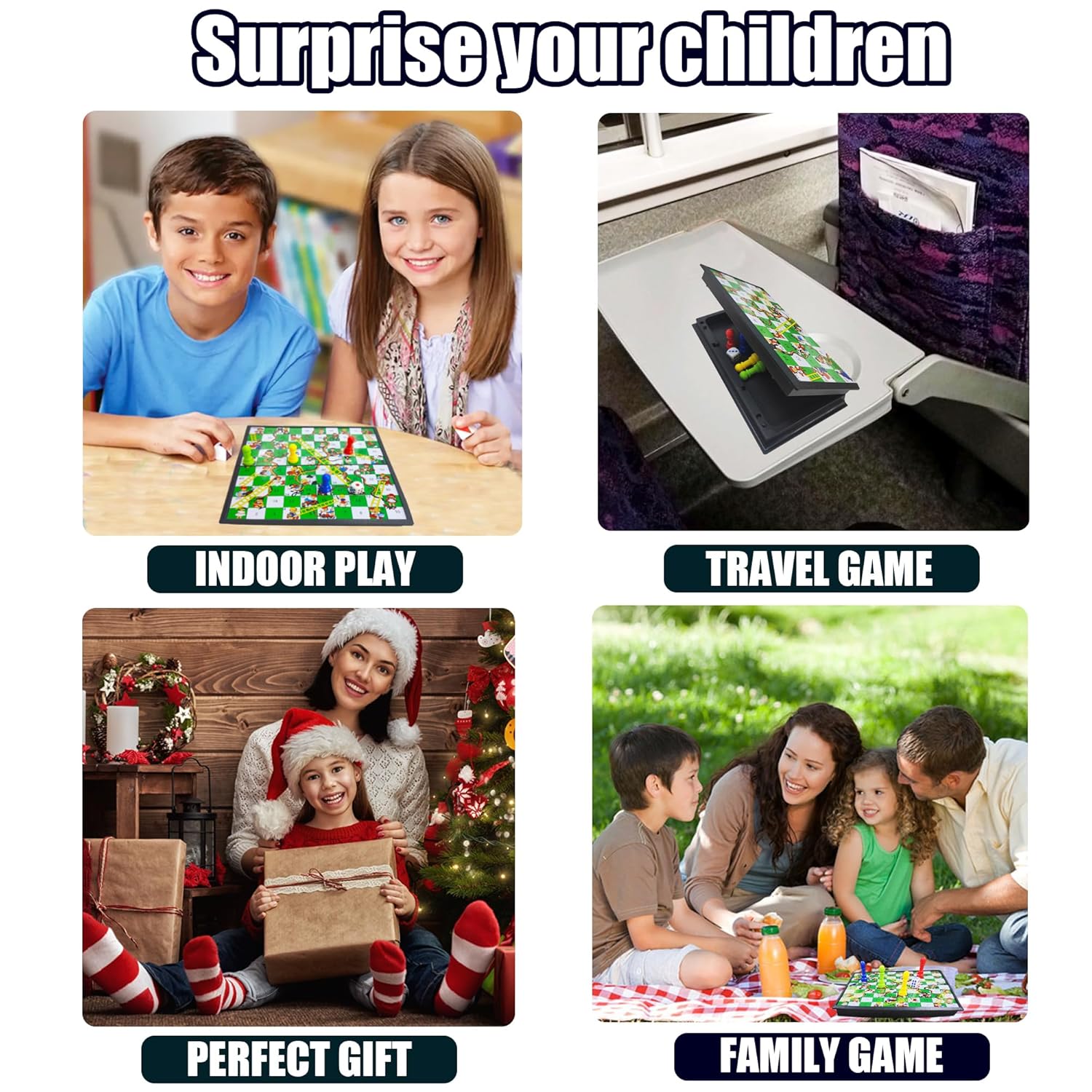 Magnetic Snakes and Ladders Board Game Set -Meidum