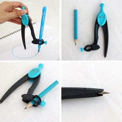 Maped Plastic Graphic 360° Compass- with Universal Stationery Holder Compass And Pencil (Color May Vary)