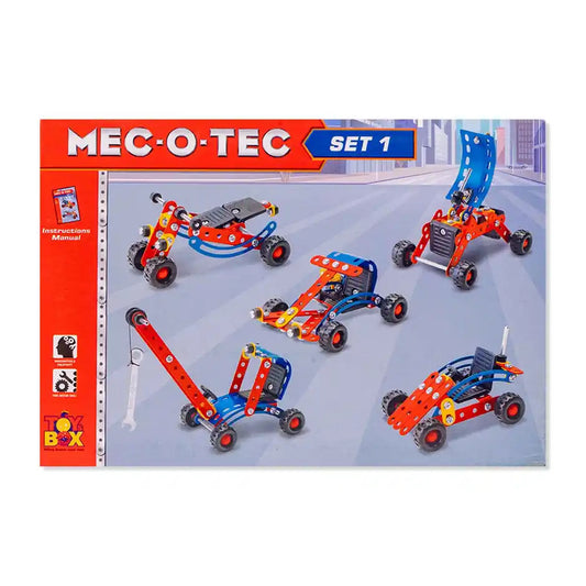 Mec-O-Tec Set-1 Metal Construction 5 Models 95 Pieces