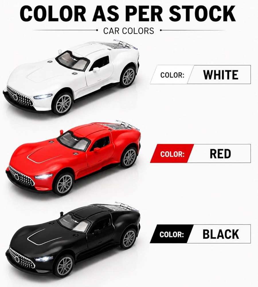 Mercedes-AMG GT R Die-Cast Toy Car With Light and Music