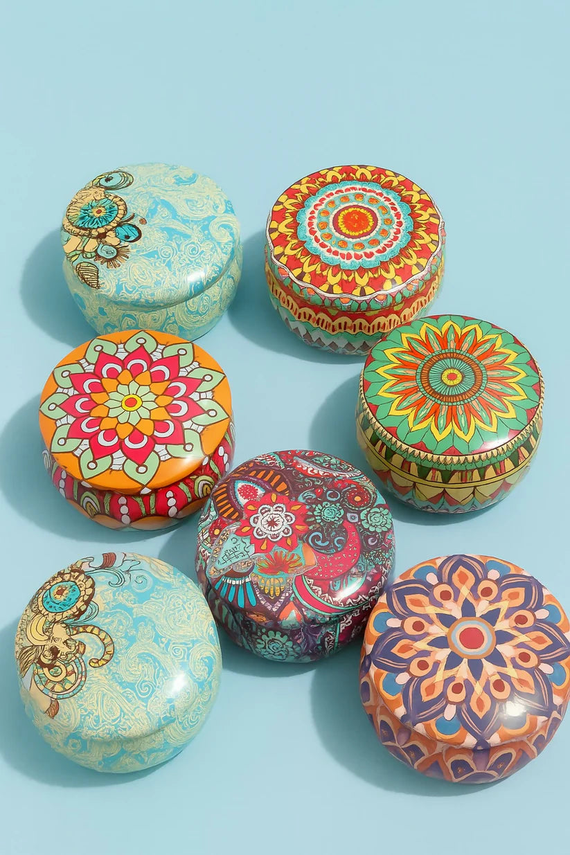 Metal Tin Box Round shape Big- Any 1 Random