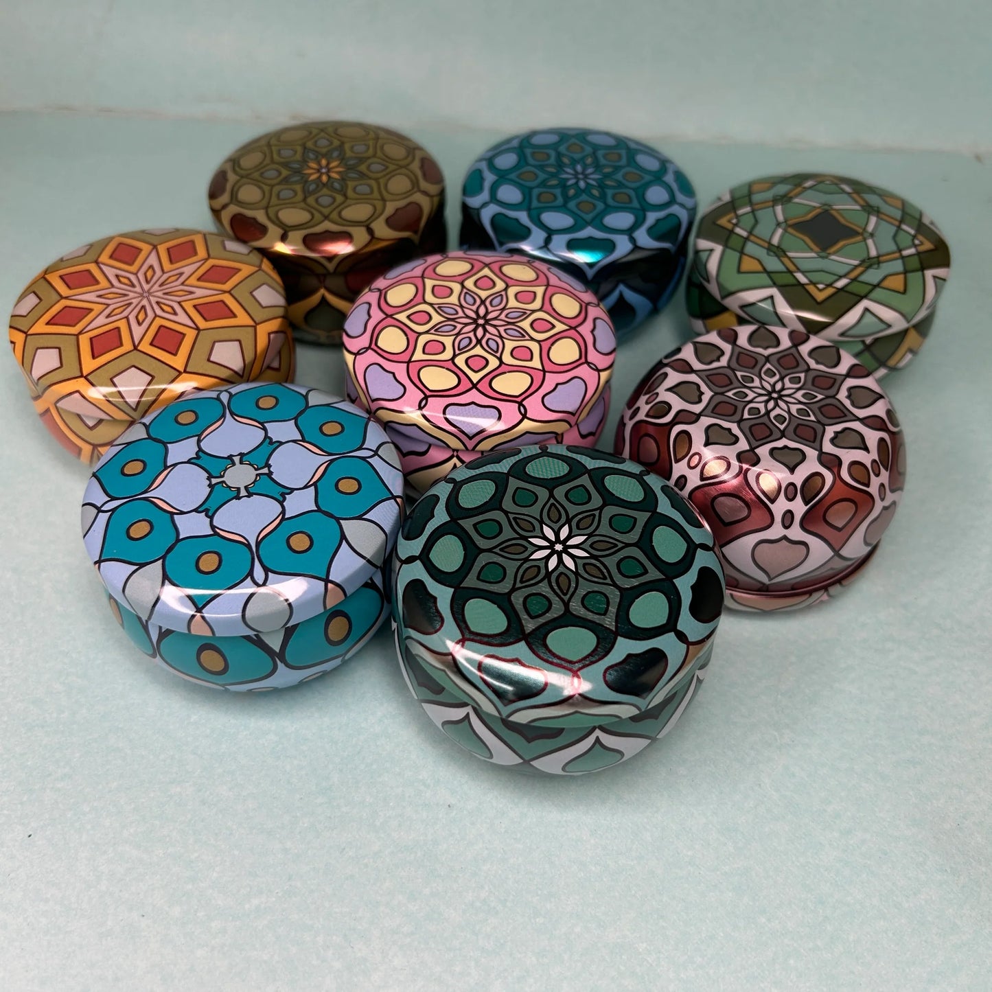 Metal Tin Box Round shape Big- Any 1 Random