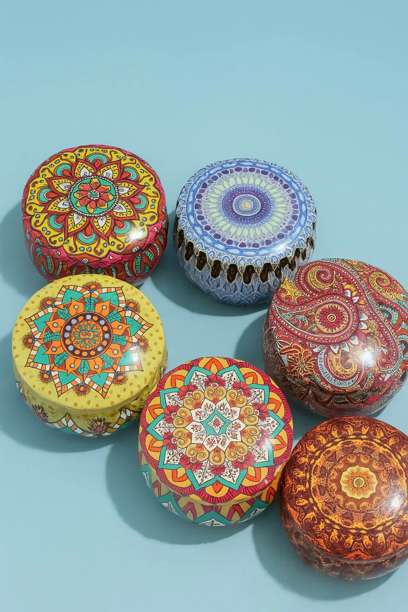 Metal Tin Box Round shape Big- Any 1 Random